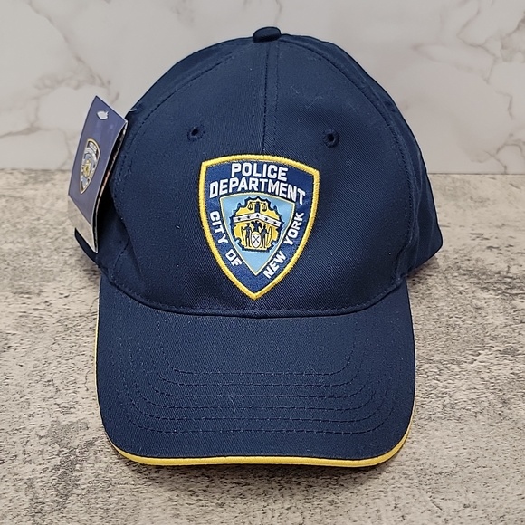 Navy NYPD Shield Hat baseball cap unisex NWT LAST ONE! - Picture 2 of 9